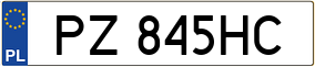 Trailer License Plate